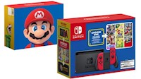 Consola Nintendo Switch 2019 Mario Bundle + 1 Juego Digital a Elección Mario